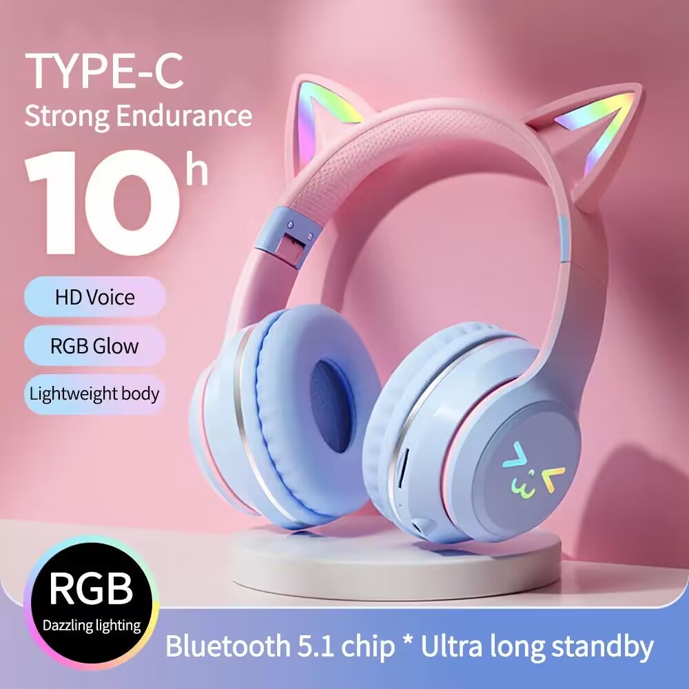 Wireless Headphones RGB Cute C - огляд і ціна Outdoor Sport Activities For Kids
